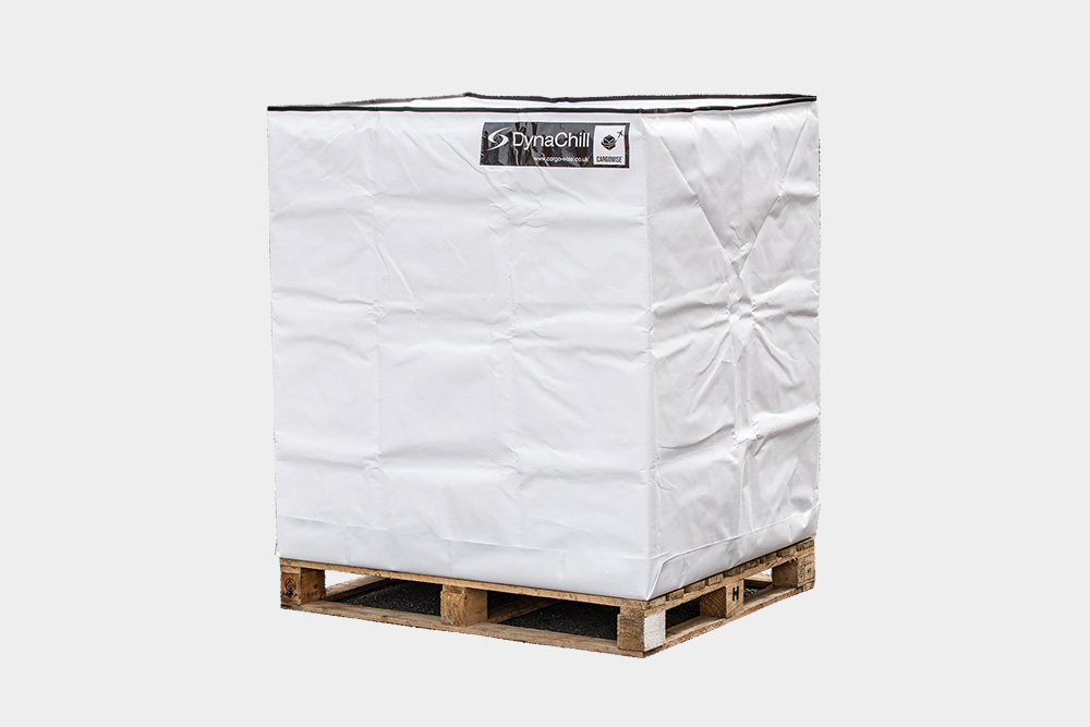 White thermal pallet cover