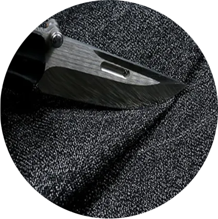 cut resistant fabric in circle